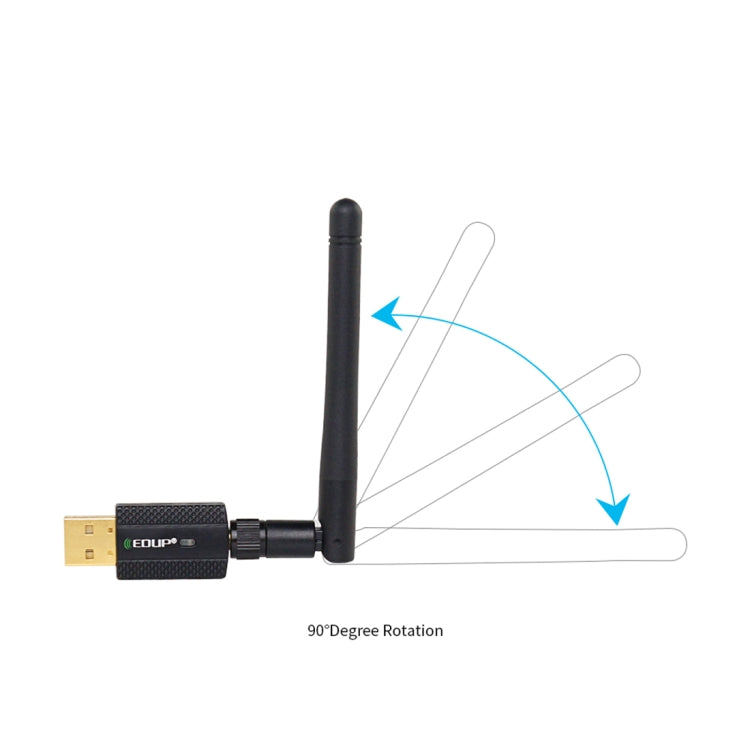 EDUP EP-AC1661 2 in 1 Bluetooth 4.2 + Dual Band 11AC 600Mbps High Speed Wireless USB Adapter WiFi Receiver, EP-AC1661 600Mbps EDUP EP-AC1661 2 in 1 Bluetooth 4.2 + Dual Band 11AC 600Mbps High Speed Wireless USB Adapter WiFi Receiver, EP-AC1661 600Mbps